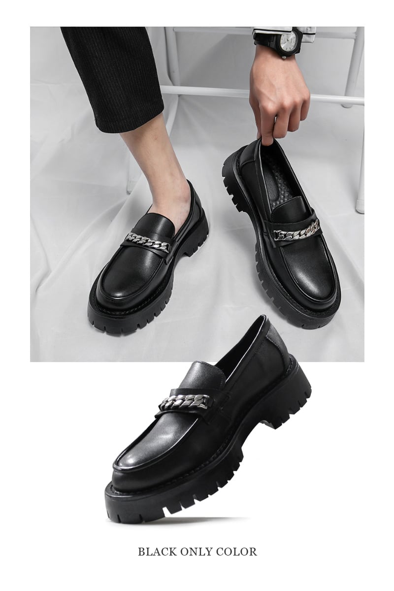 チャンキーソール レザー ローファー靴 メンズ靴 ローファー | Pay ID