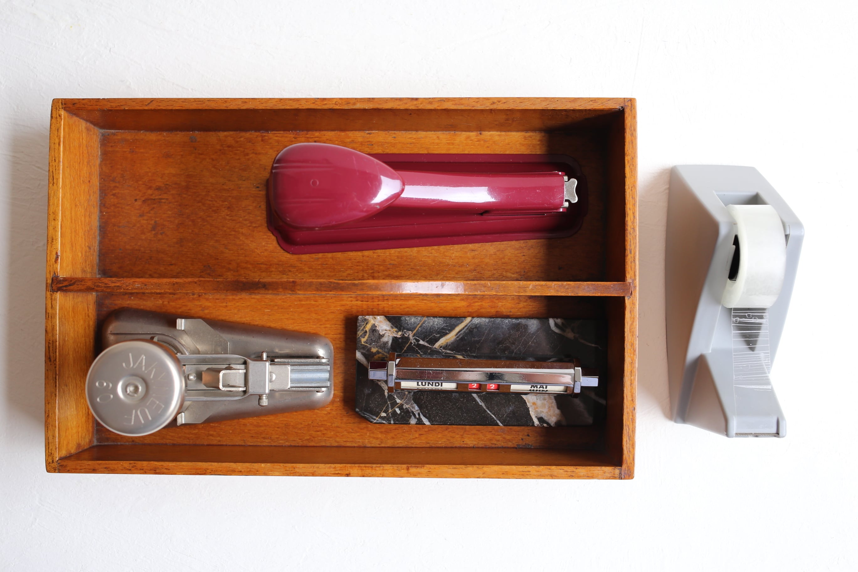 フランス ヴィンテージ 万年卓上カレンダー 『GOLD STARRY』大理石 N