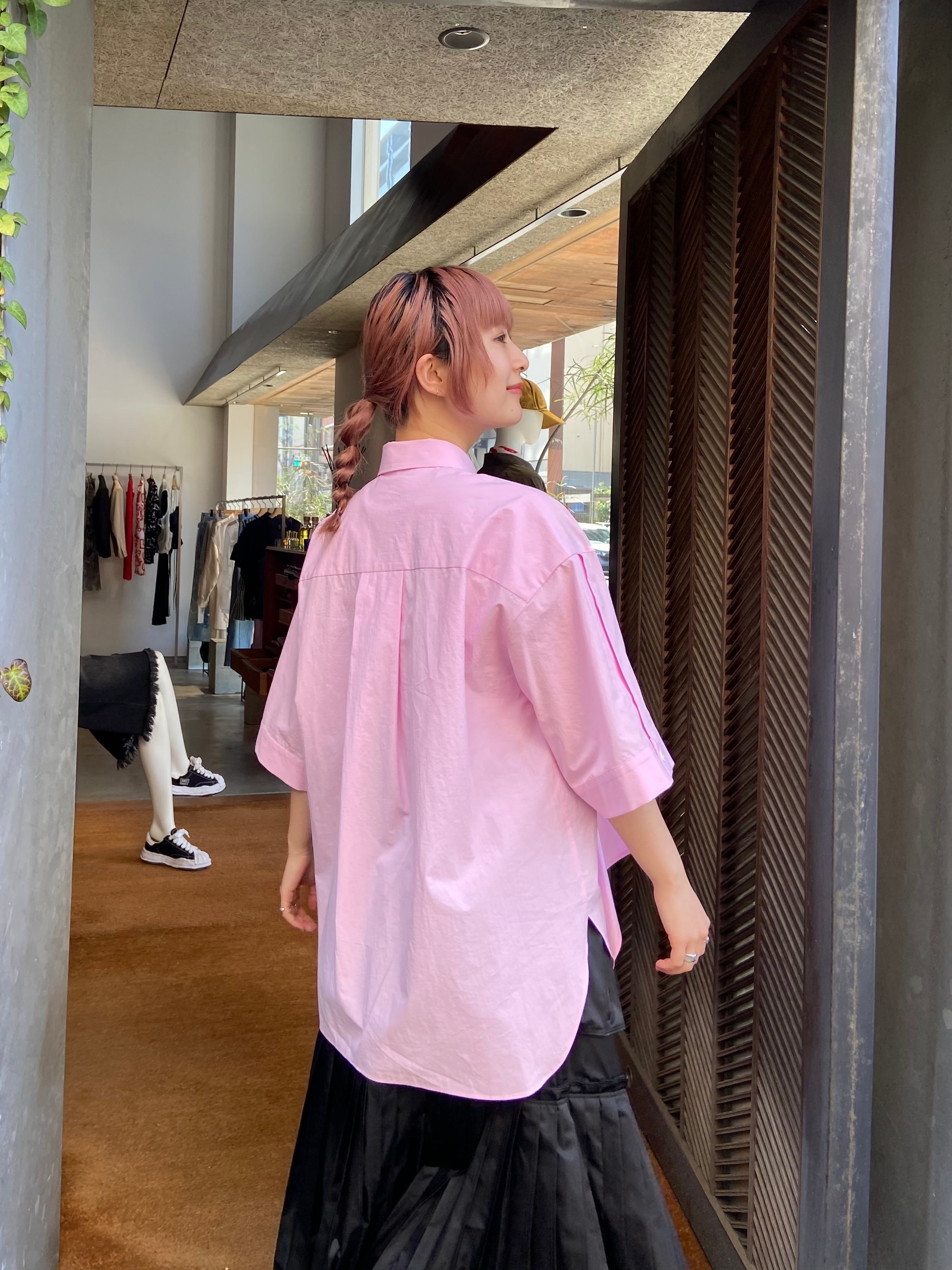 25SS】ENFOLD エンフォルド / LAYERED HALF‐SLEEVES SHIRT / シャツ