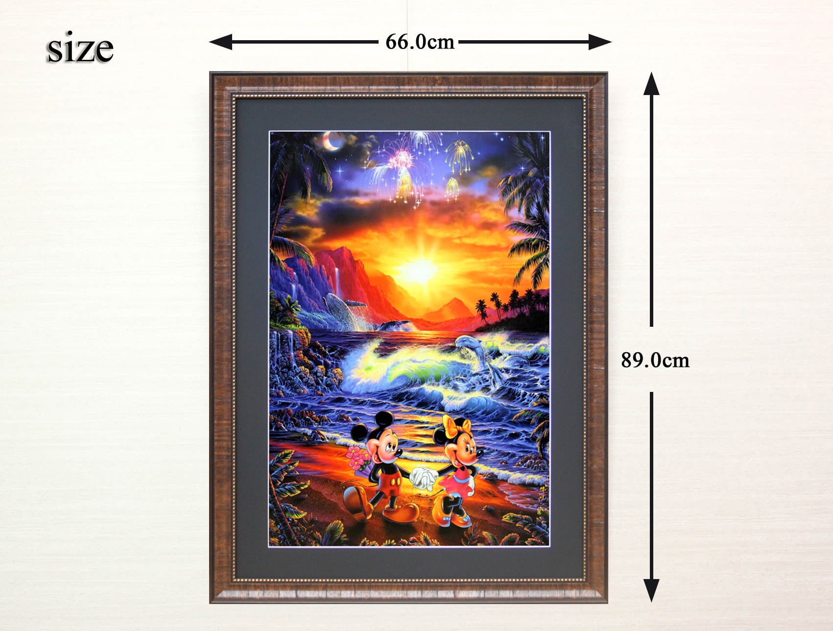 ラッセン&ディズニー ミッキー&ミニー マリンアート「シーサイド