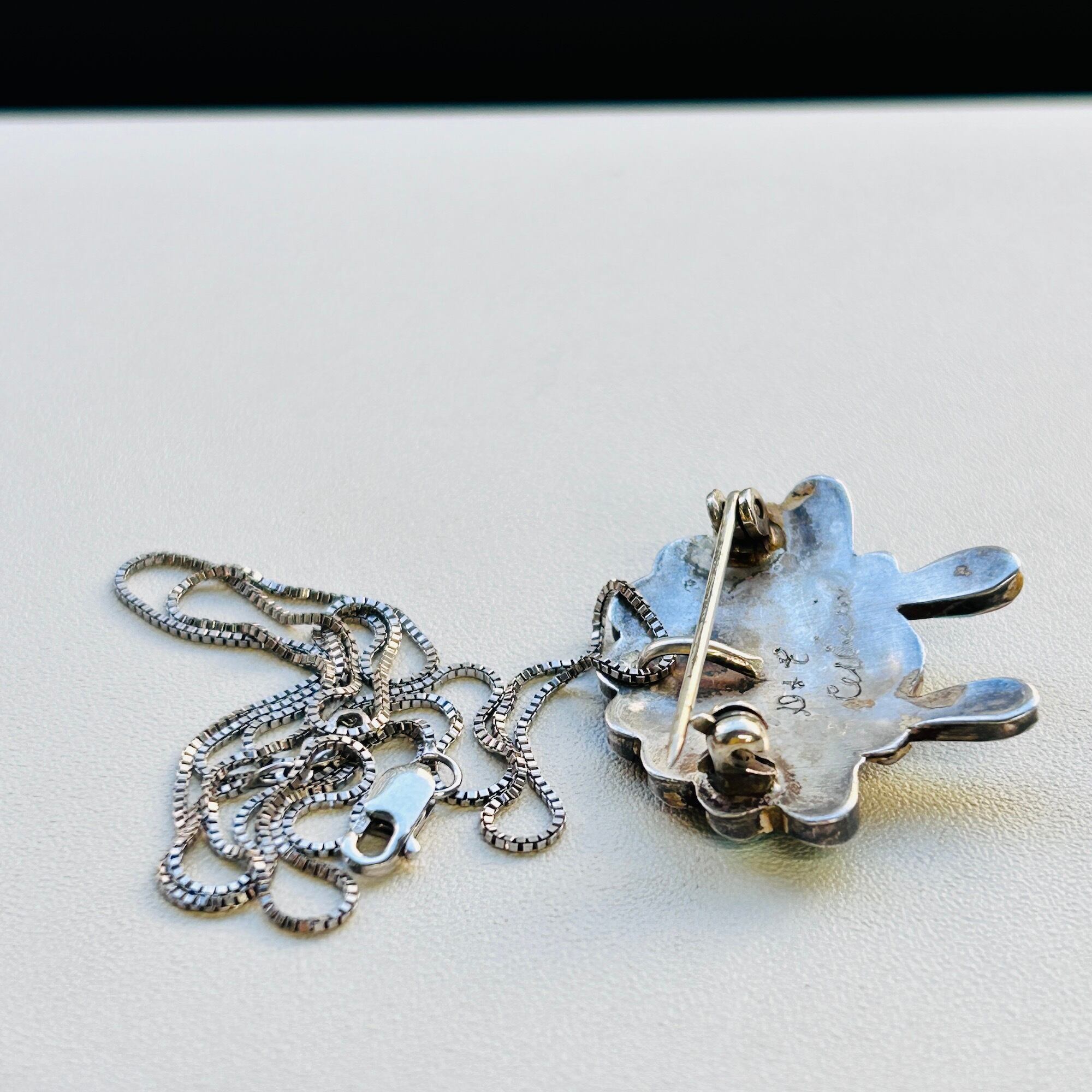 Native American ZUNI サンフェイス ブローチ / ネックレス | Milo