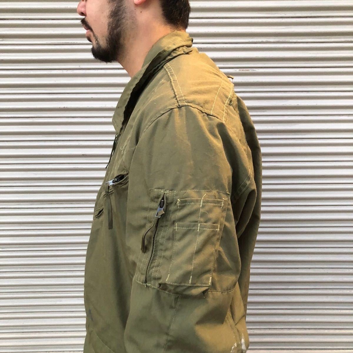 90s 米軍実物 タンカース フライト スーツ カバーオール ミリタリー