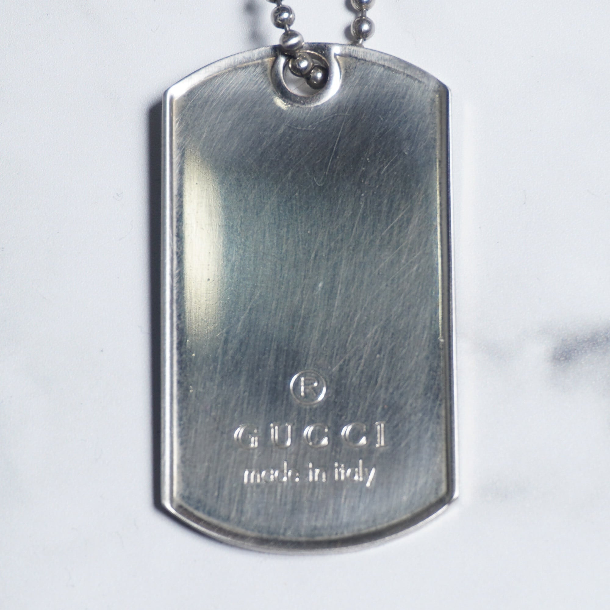 GUCCI】グッチ SV925 ドッグタグ ネックレス | ブランド古着屋 Jesus