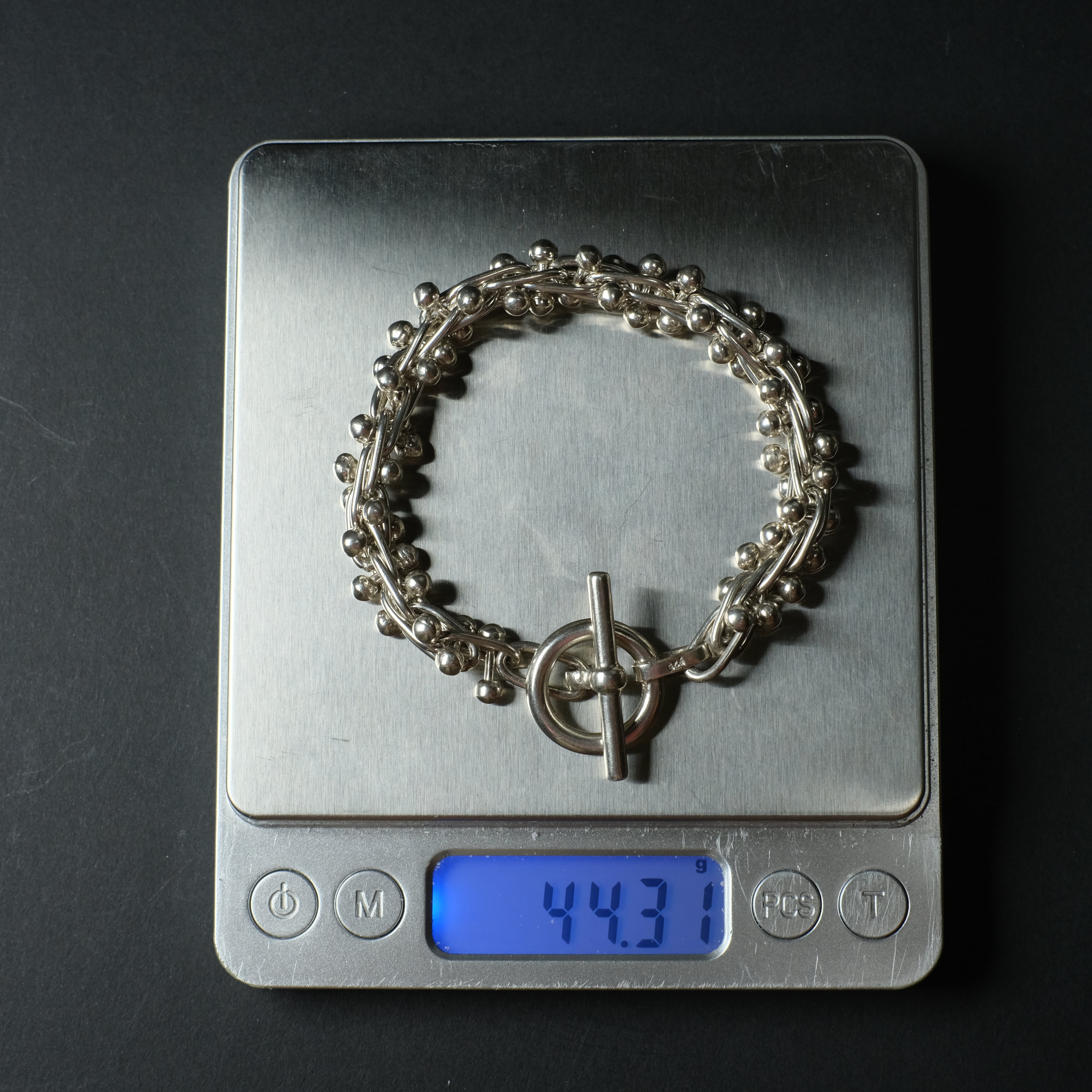 別注 メキシコ タスコ製 Taxco シルバー925 DNAマンテルブレスレット