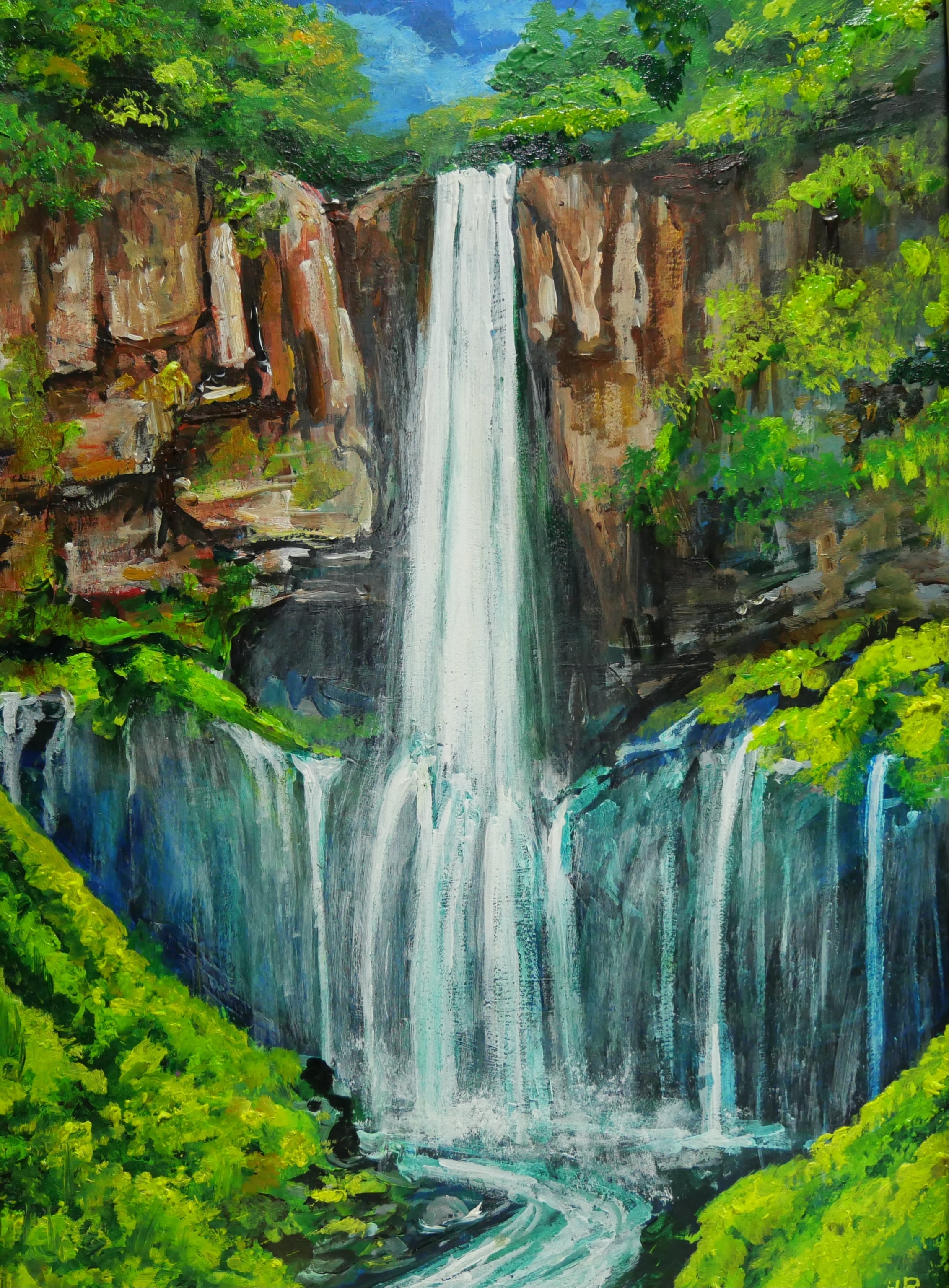 油絵 絵画 【華厳の滝】 | HIROSHI1990