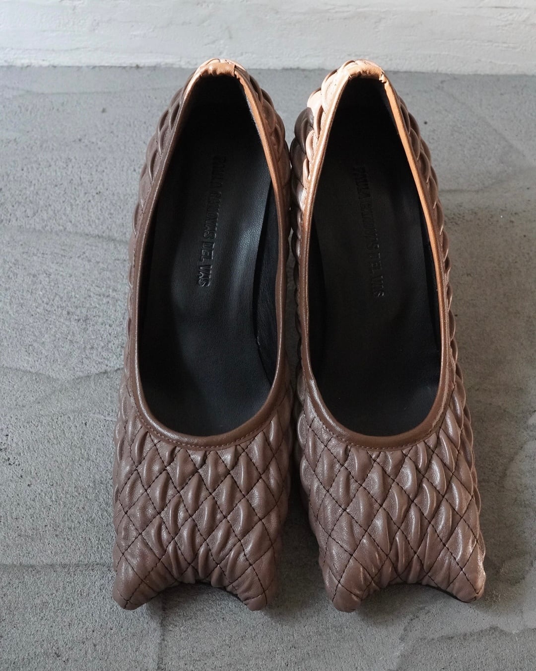 Paula Canovas del Vas / DIABLO HEELS -grey textured- | LA VILLA ROUGE