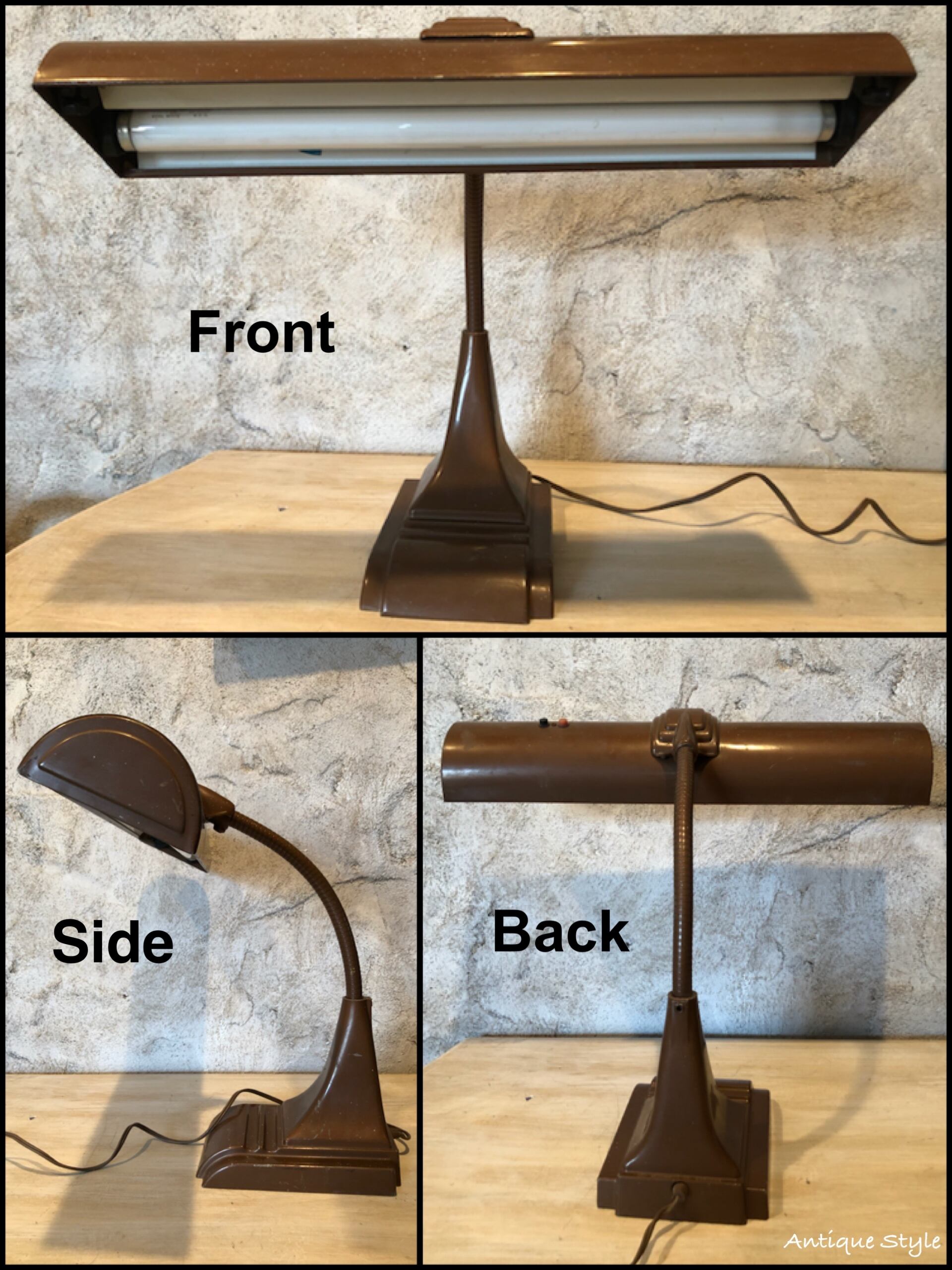 ART SPECIALTY社 アメリカ ヴィンテージ デスクライト 蛍光灯 2灯