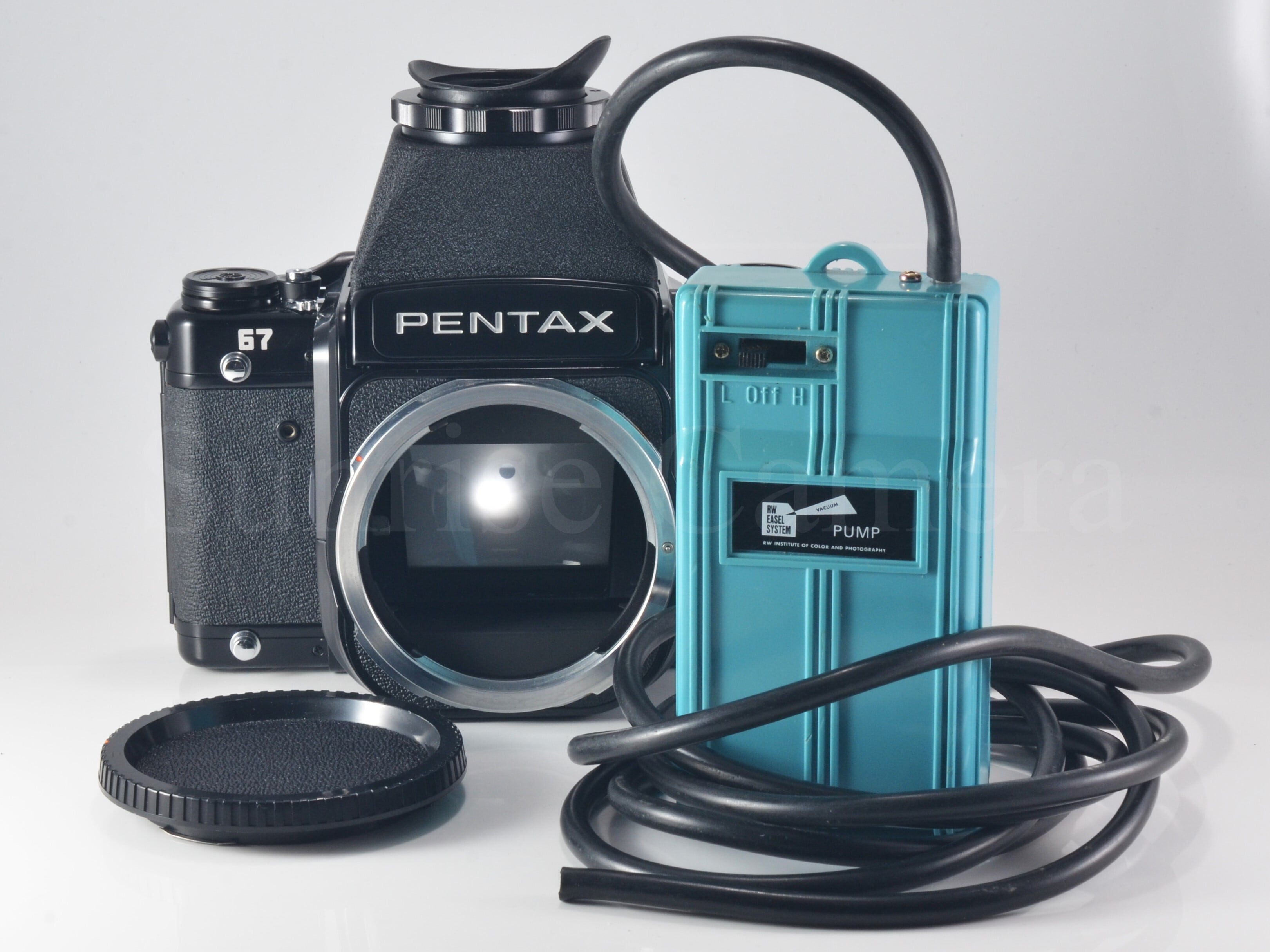 PENTAX 67 ボディ ウエストレベルファインダー 無電源 吸引改造済 吸引