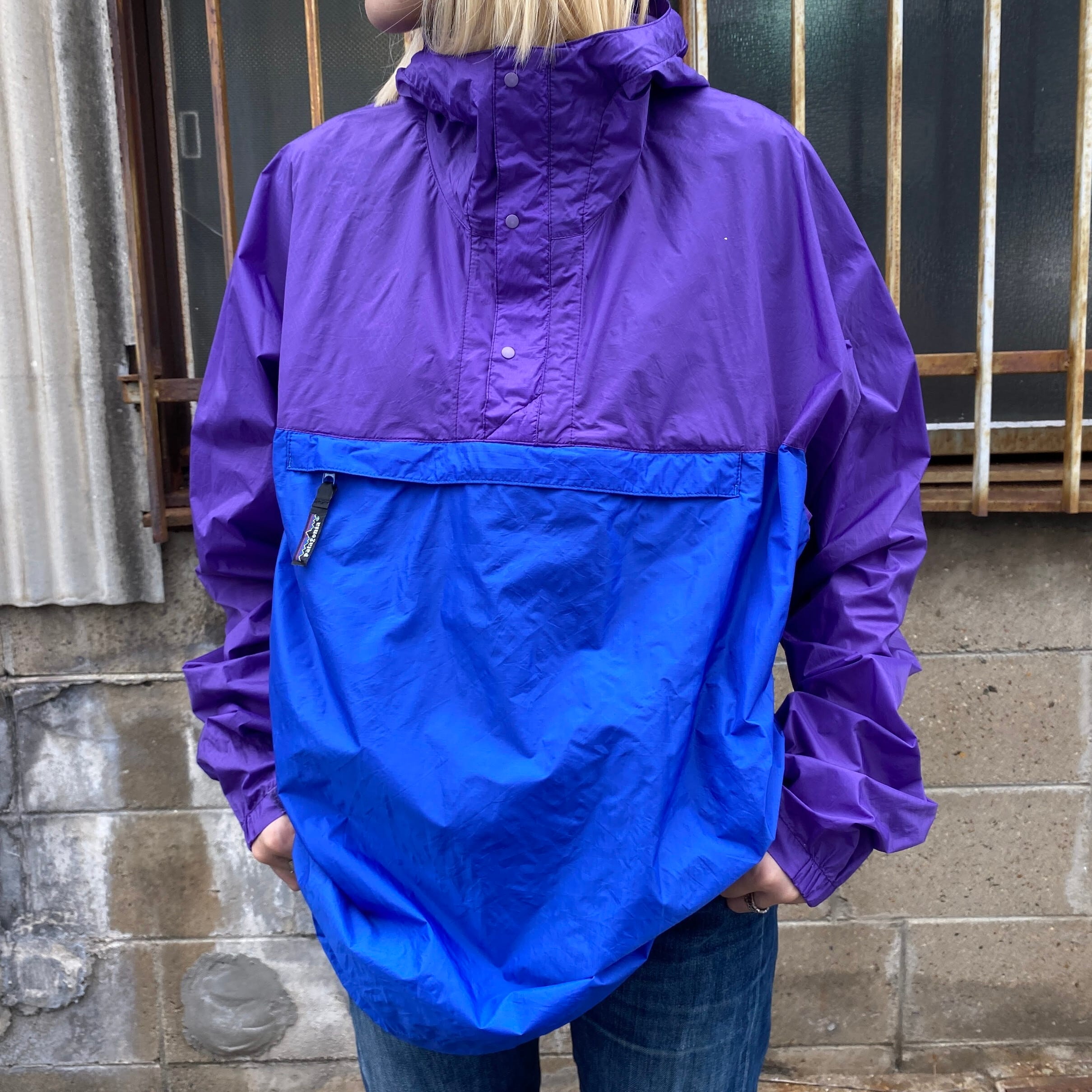 90年代 Patagonia パタゴニア Rマークタグ ナイロンパーカー プル