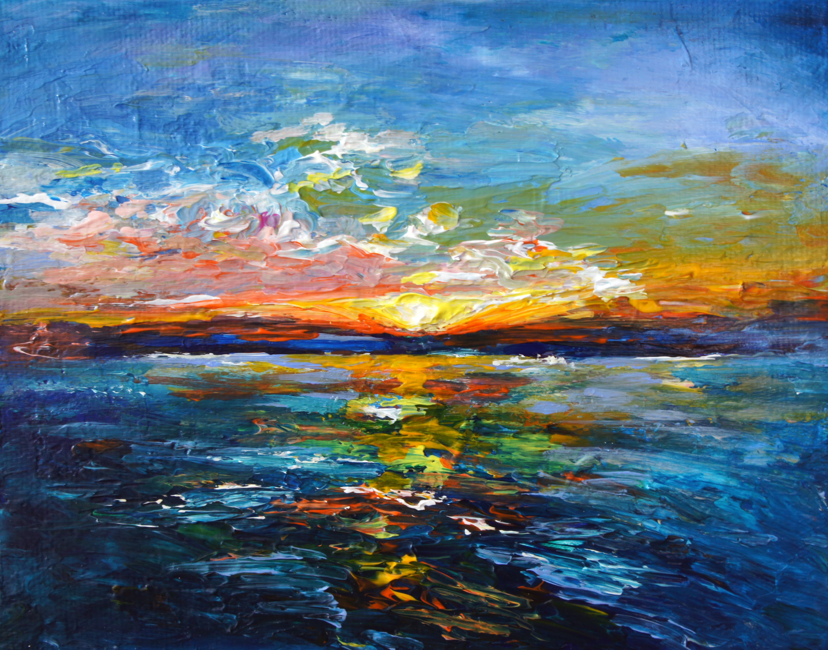 ♡*)様 【Christmas Party】アクリル画 F3 風景画 絵画 ♡*)様