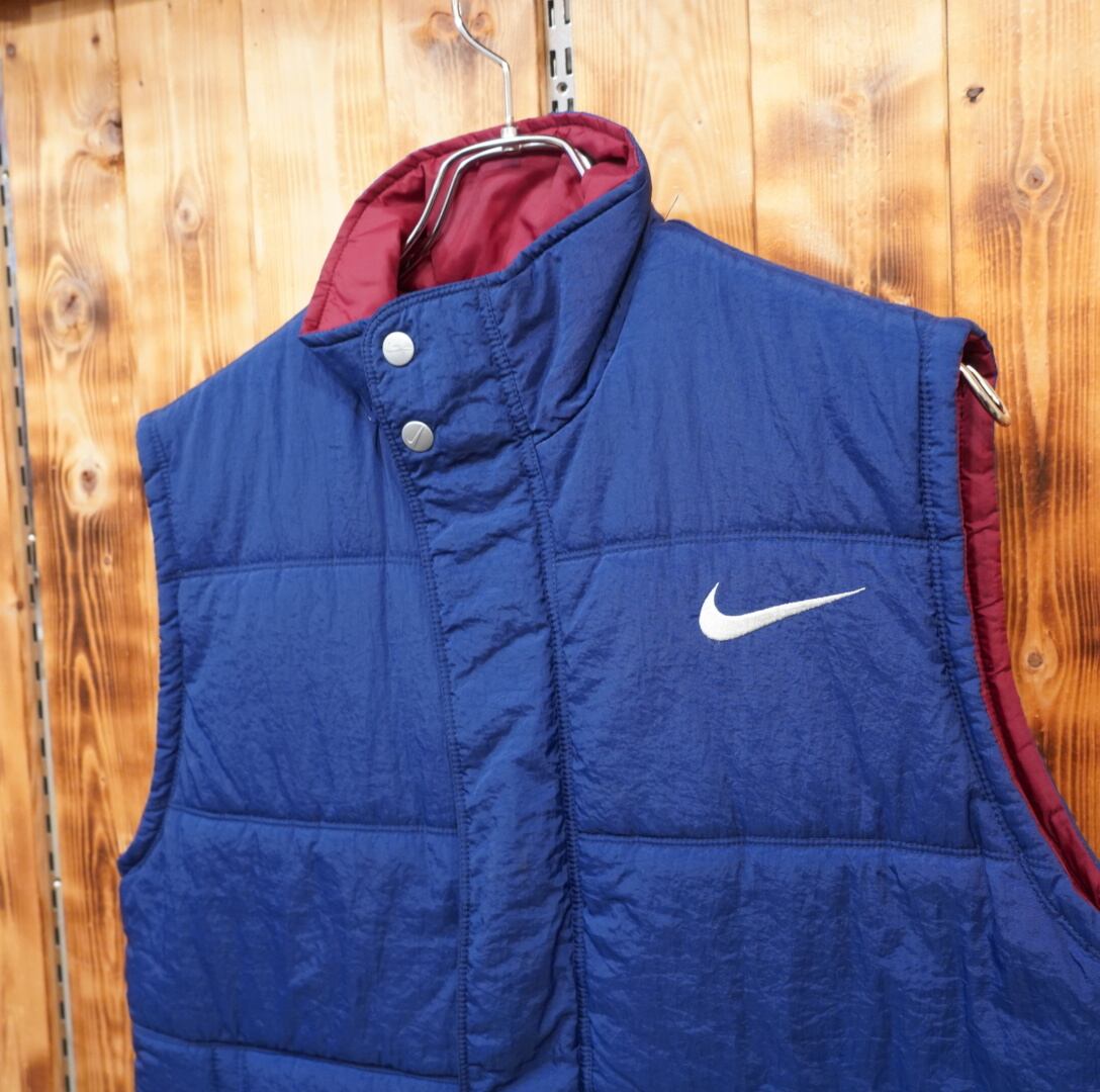 90s nike 中綿ベスト キッズM(メンズM程度) ナイキ | 古着屋youth vintage