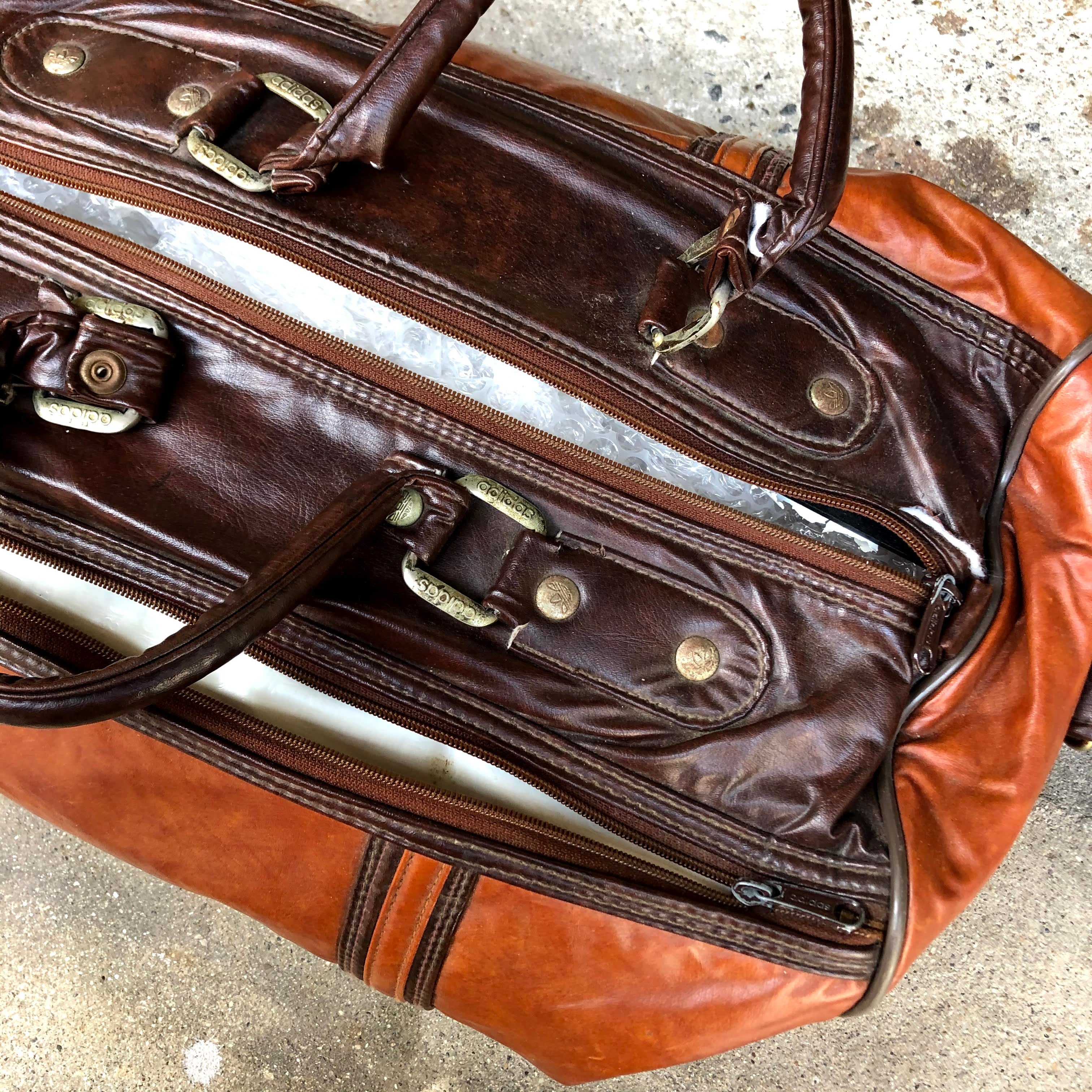 80's adidas All Leather Vintage Bag アディダス ビンテージ オール