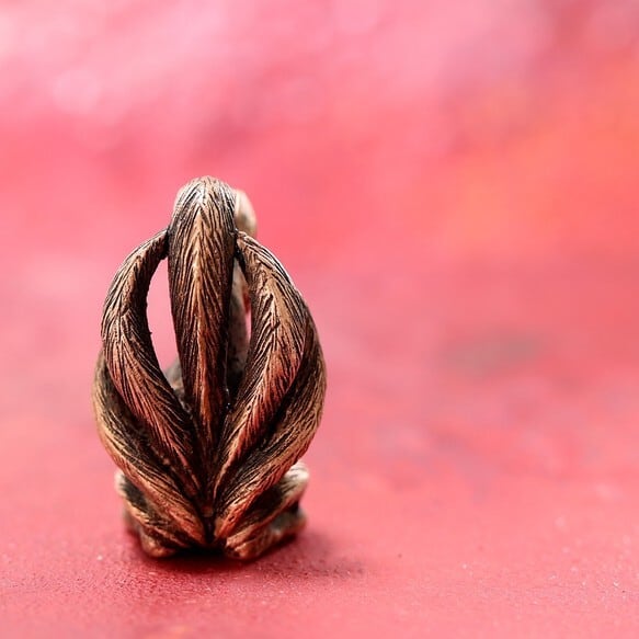 妖怪 神獣 九尾の狐 （659-309 / 純銅製根付・ストラップ） | Do_goods