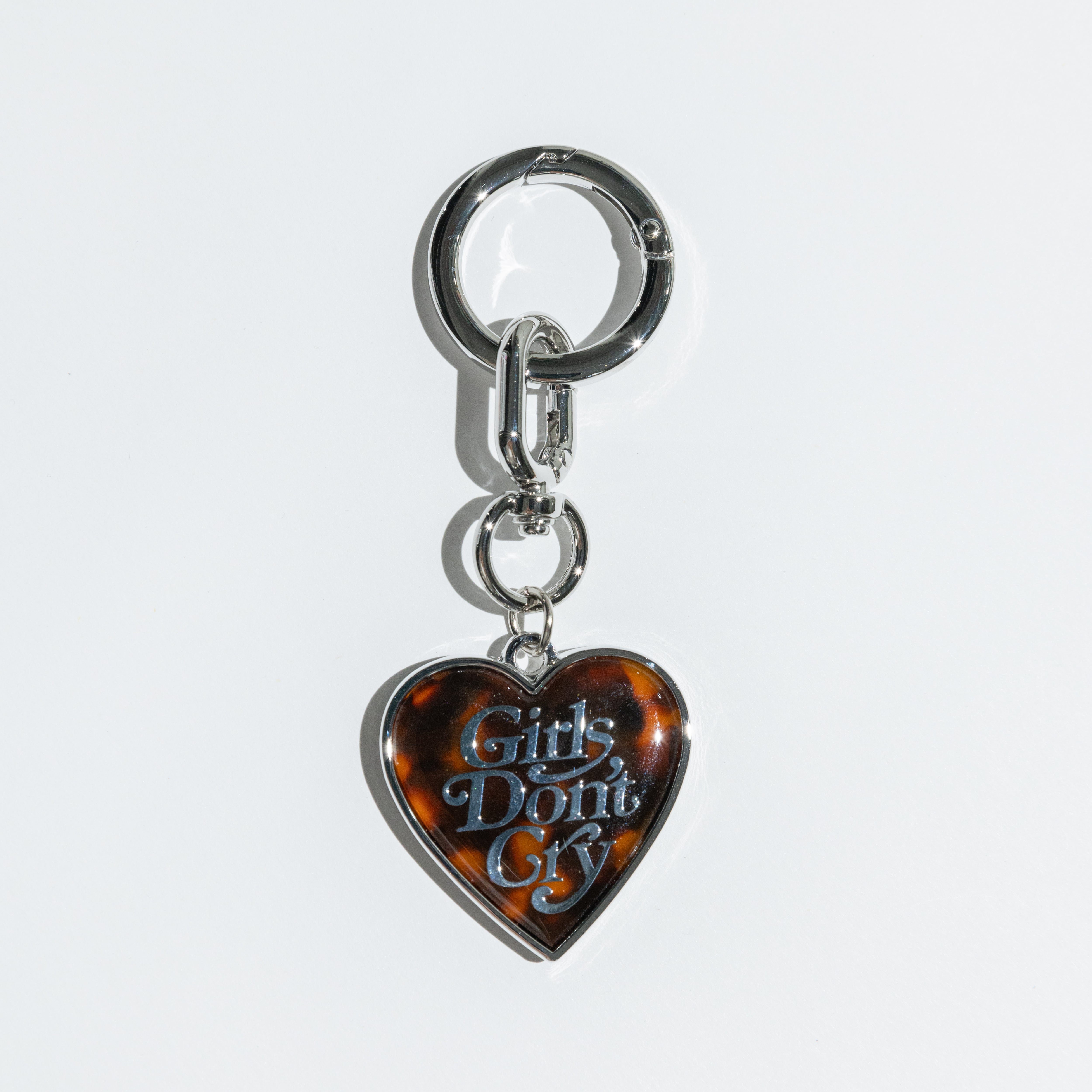 GIRLS DON'T CRY TORTOISESHELL PATTERN KEYRING | VERDY'S GIFT SHOP