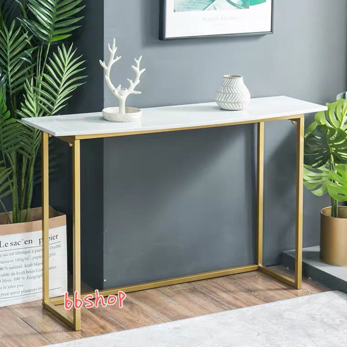 高級サイドテーブル コンソールテーブル 玄関テーブル 花台 電話台