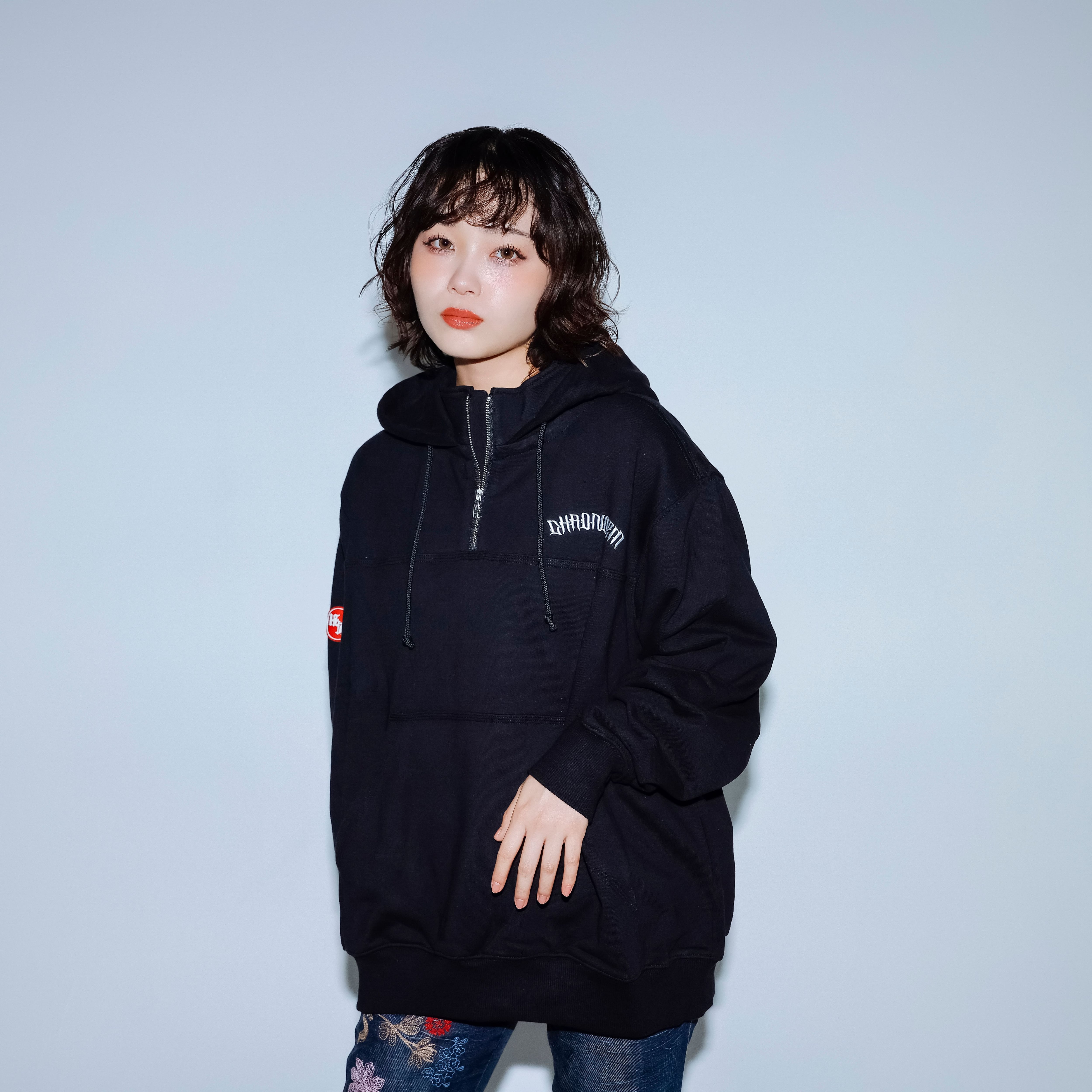 CHRONOIZM フーディ ANORAK HOODIE<BLACK> | CHRONOIZM