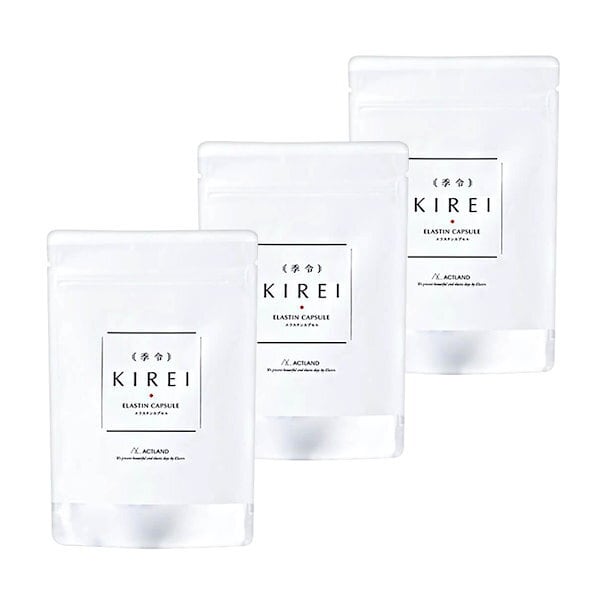 効果絶大！季令 KIREI エラスチンカプセル 100粒 x 3個セット