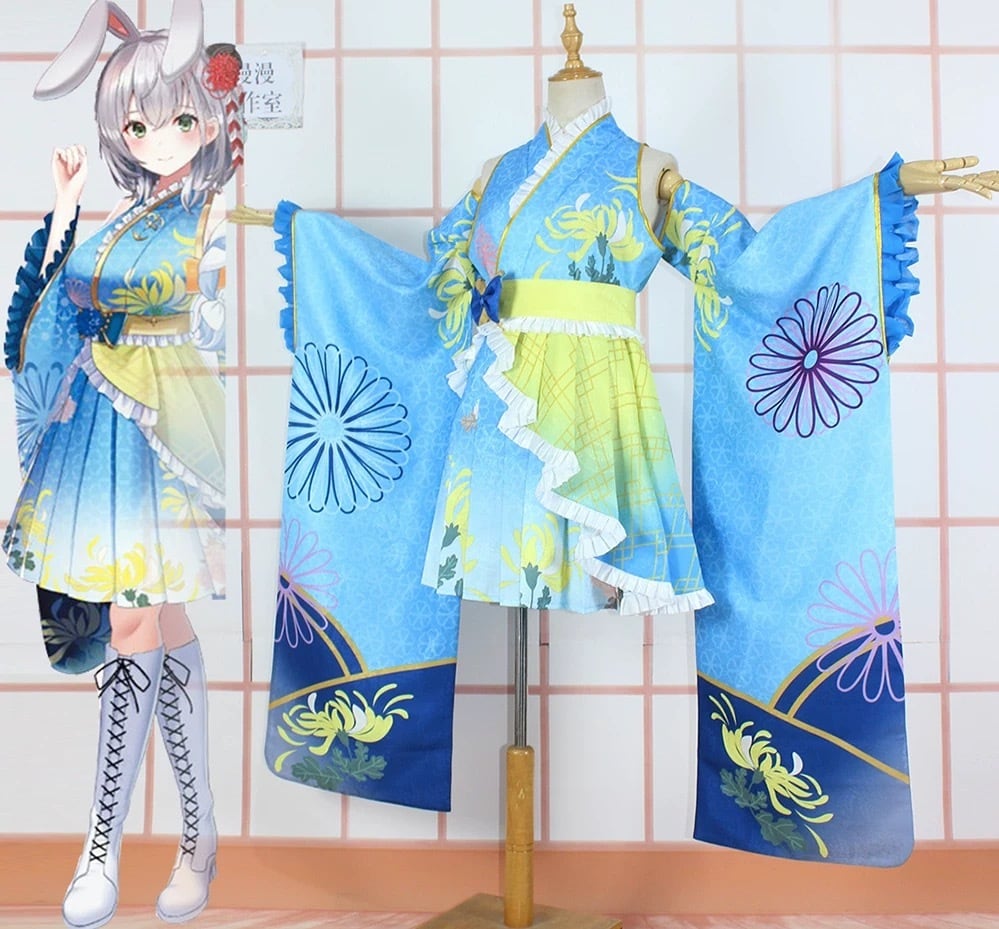 ホロライブ】白銀ノエル 着物 コスプレ 衣装 高品質 浴衣 和服 和装