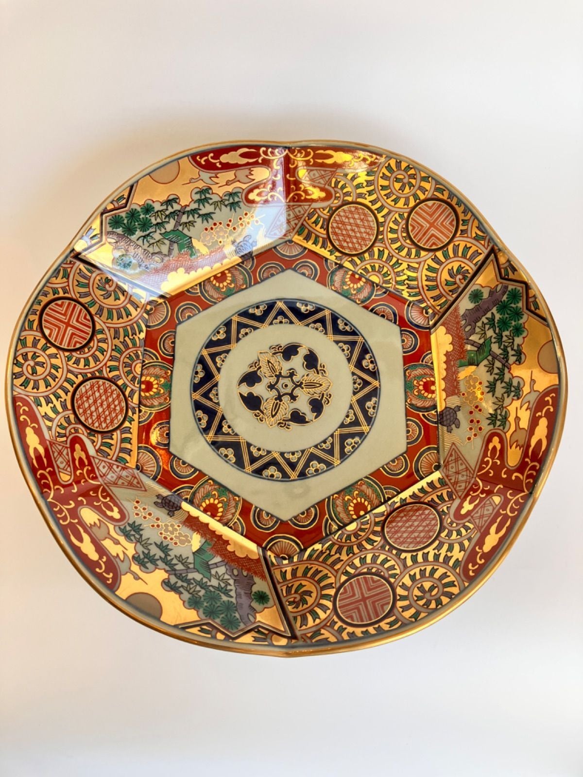 古伊万里 金彩 赤絵 白磁 向付 江戸時代 骨董 金継ぎ アンティーク 古