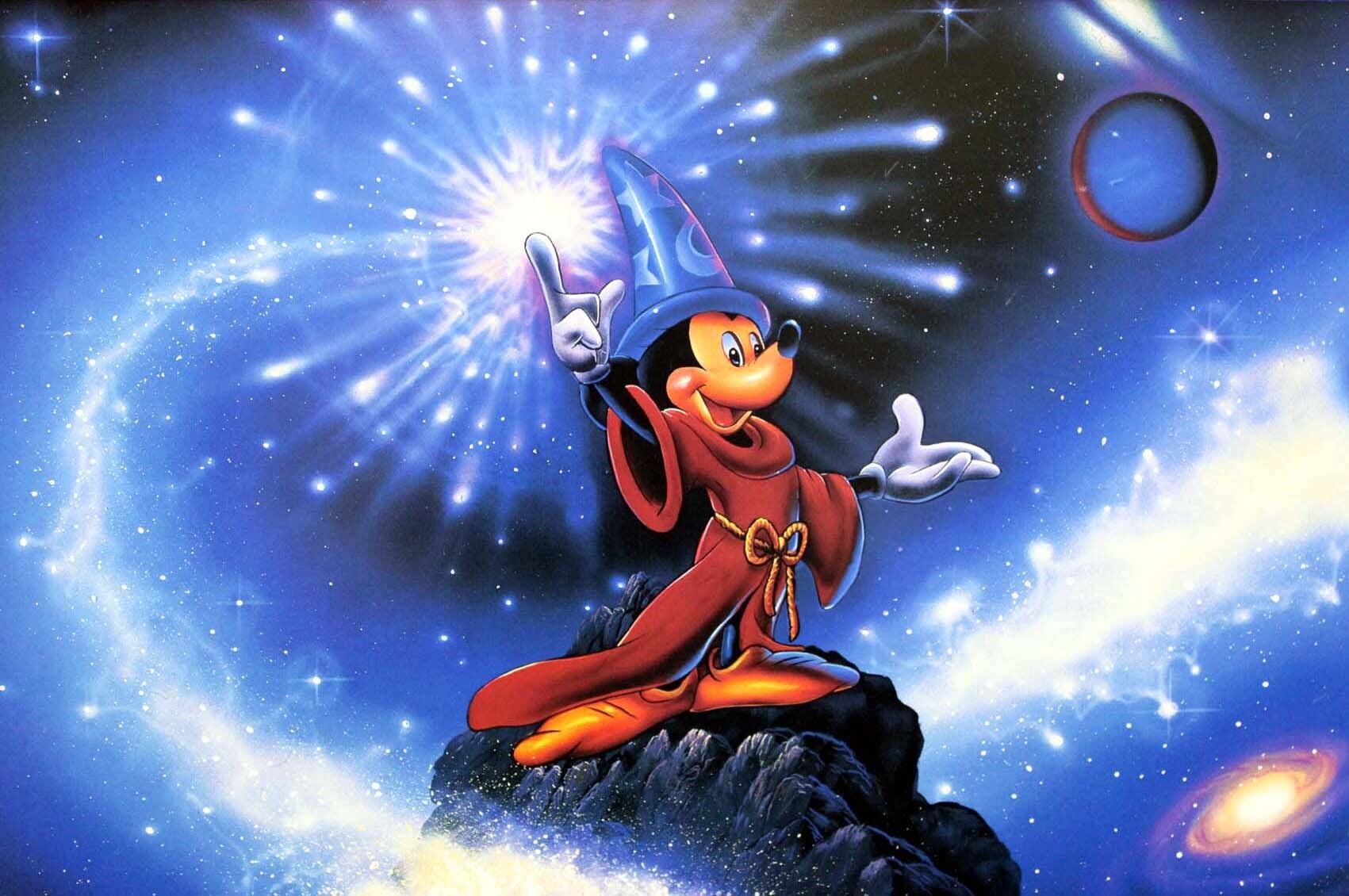 ラッセン ディズニー ポスター「ミッキーマウス/ソーサラー オブ ザ