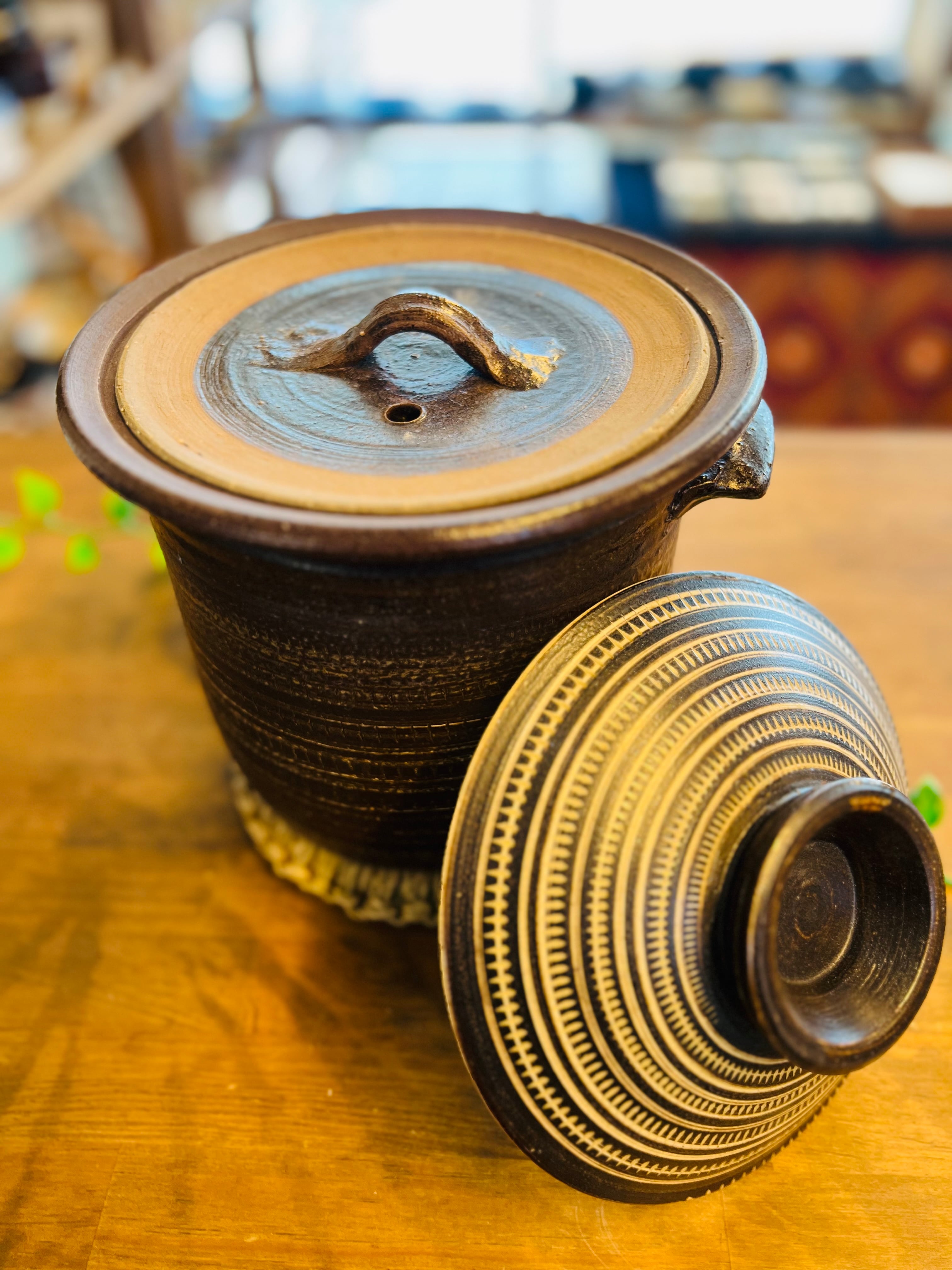 小石原焼マルワ窯】ごはん土鍋5合用 | すずめ道具店 ON LINE