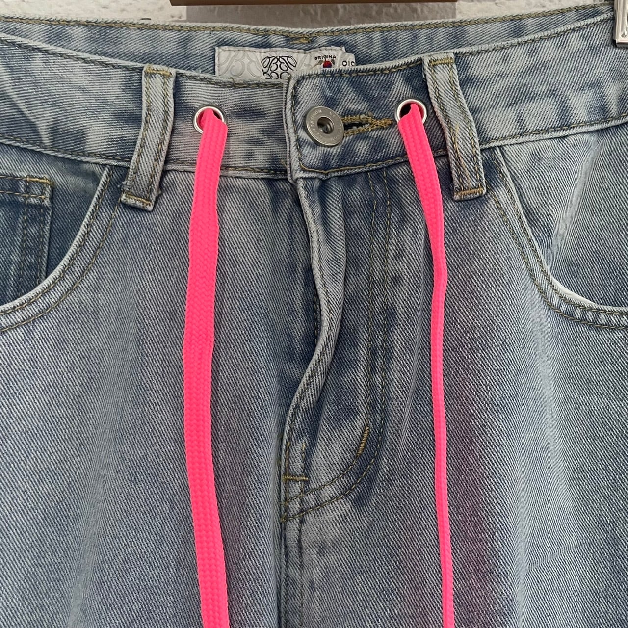 102洋品店 リメイクデニム ピンク | I STAND FOR GOD'S SIDE