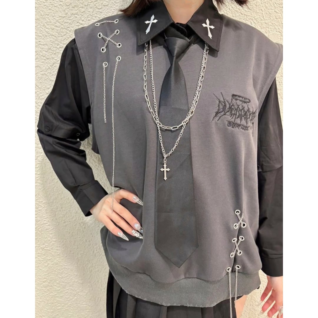 渋谷店で人気！】サブカル刺繍☆チェーンベスト | VOLCAN&APHRODITE