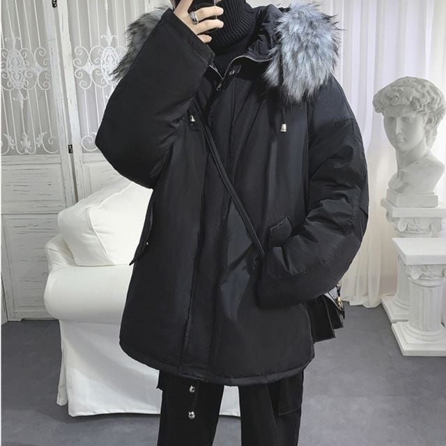 予約販売】モッズコート アウター ミディアム丈 メンズ ファーフード