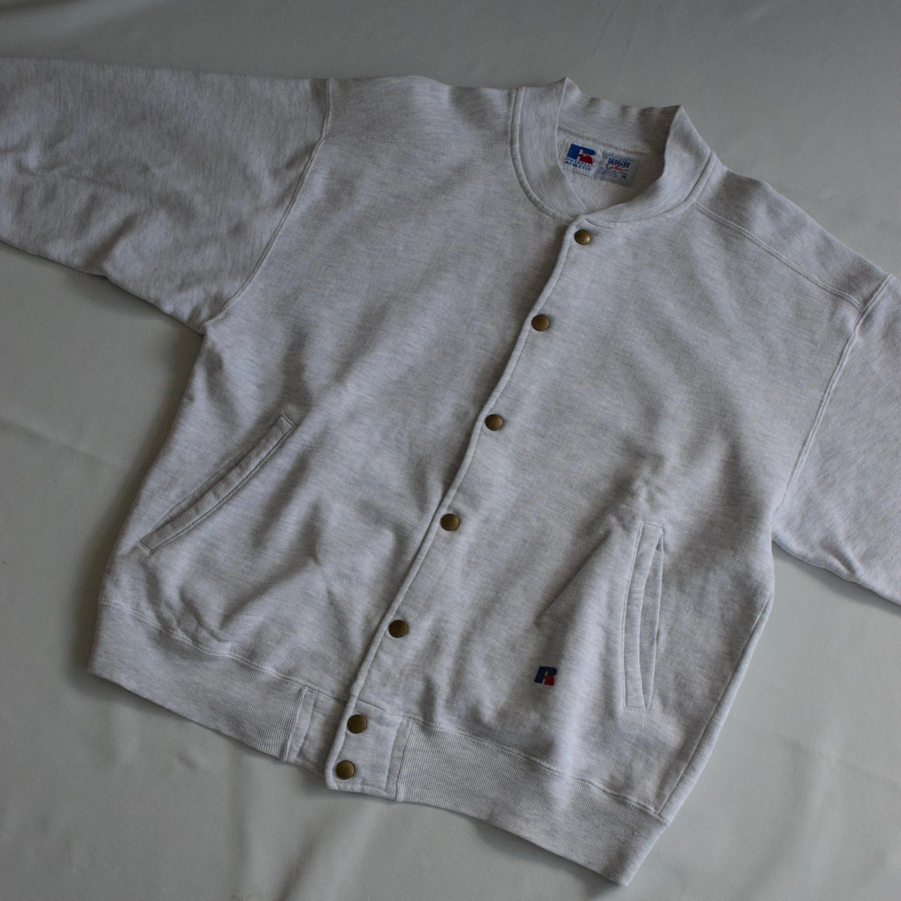 90s Made in USA Russell Athletic スナップカーディガン メンズM