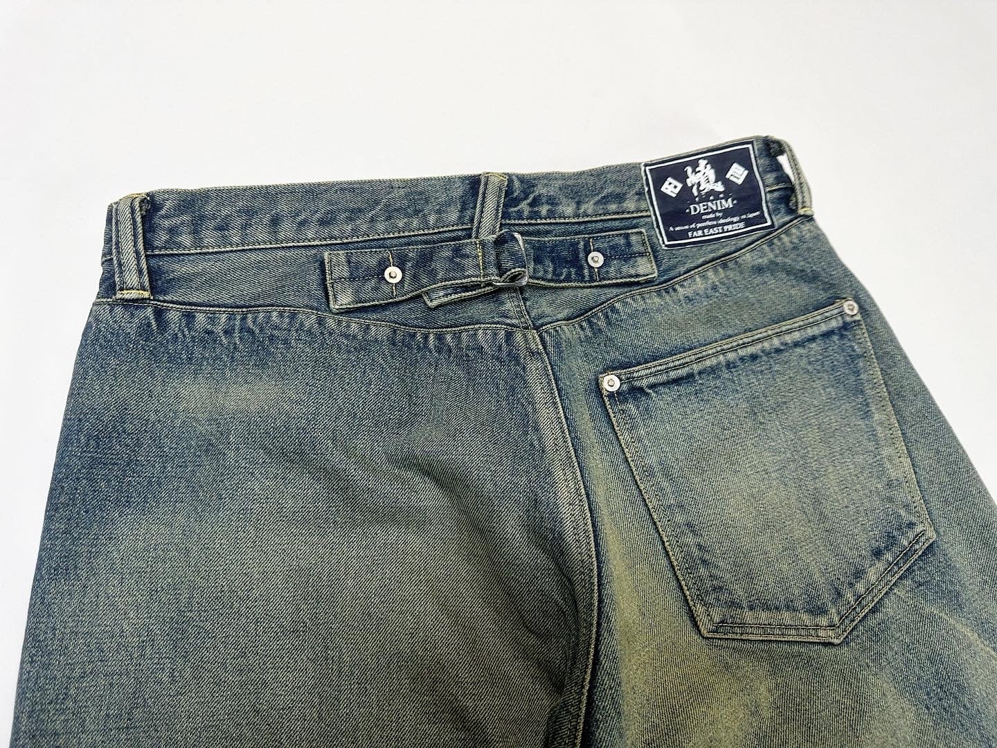 23SS 【憤 -fˈʌn-】DENIM Jeans Nevada Cinch Buckle Used 5P