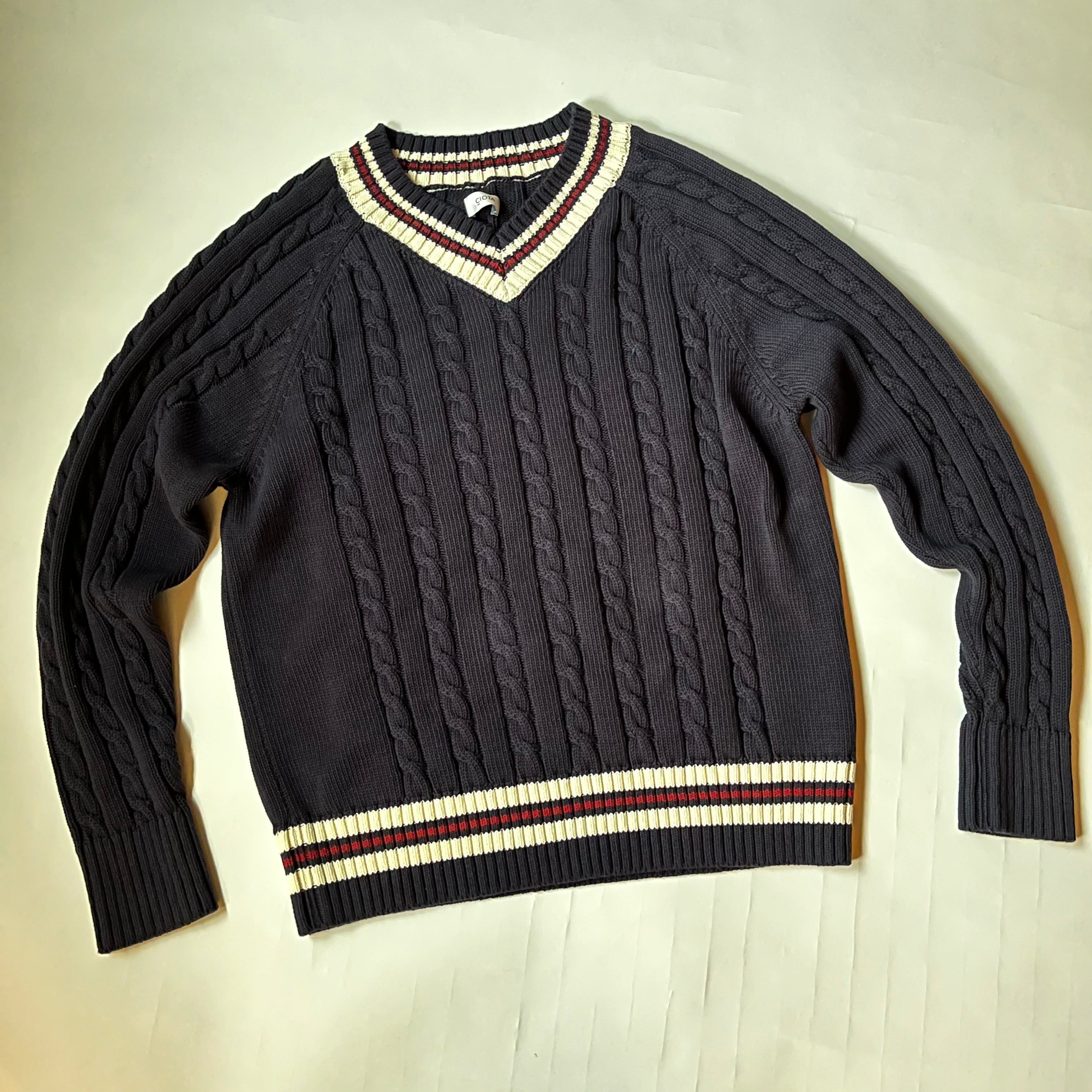 CIOTA｜スビンコットン チルデンニットNavy , women | CORNER_122