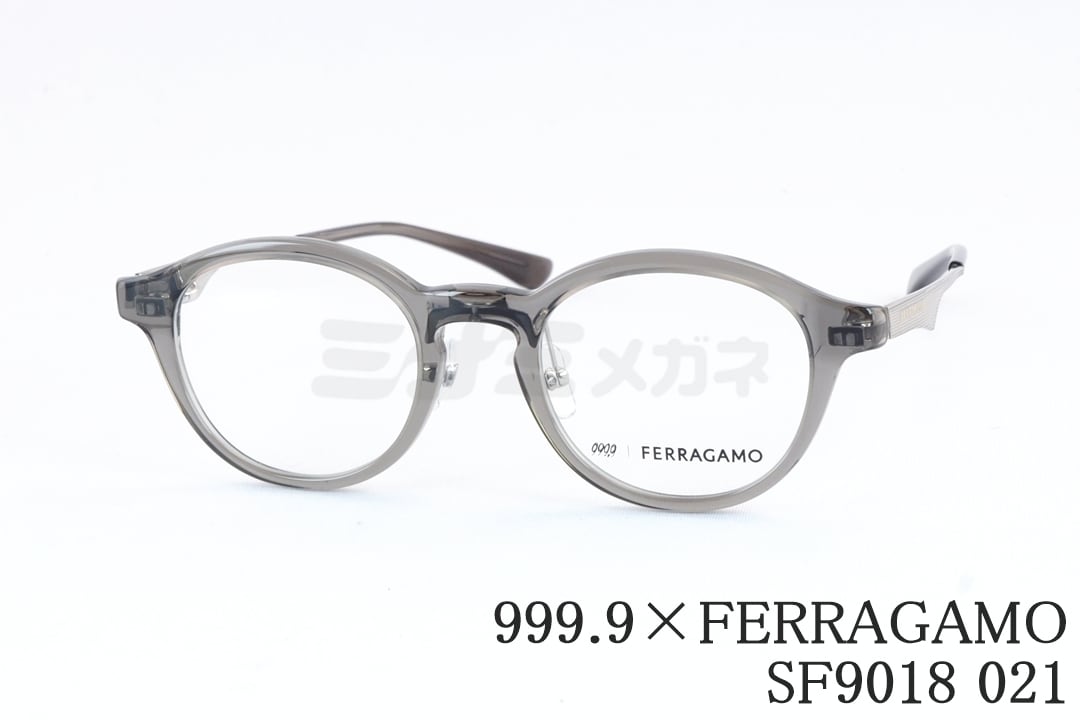 999.9×Ferragamo メガネ SF9018 021 コラボモデル アジアンフィット