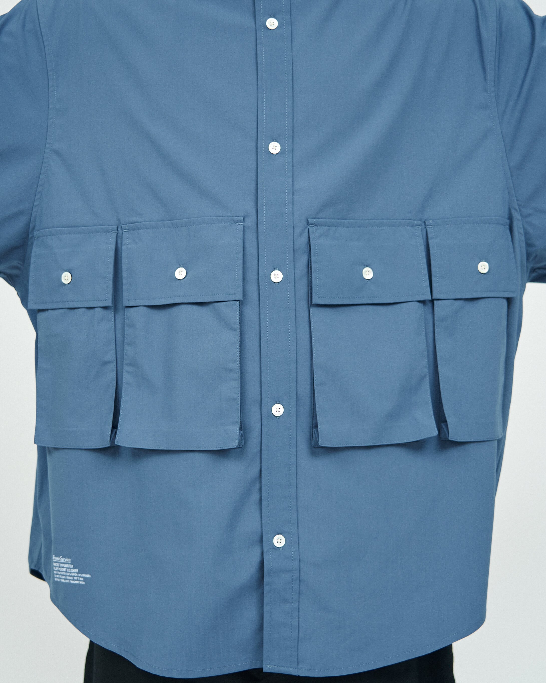 FreshService (フレッシュサービス) MICRO TYPEWRITER FLAP POCKET L/S