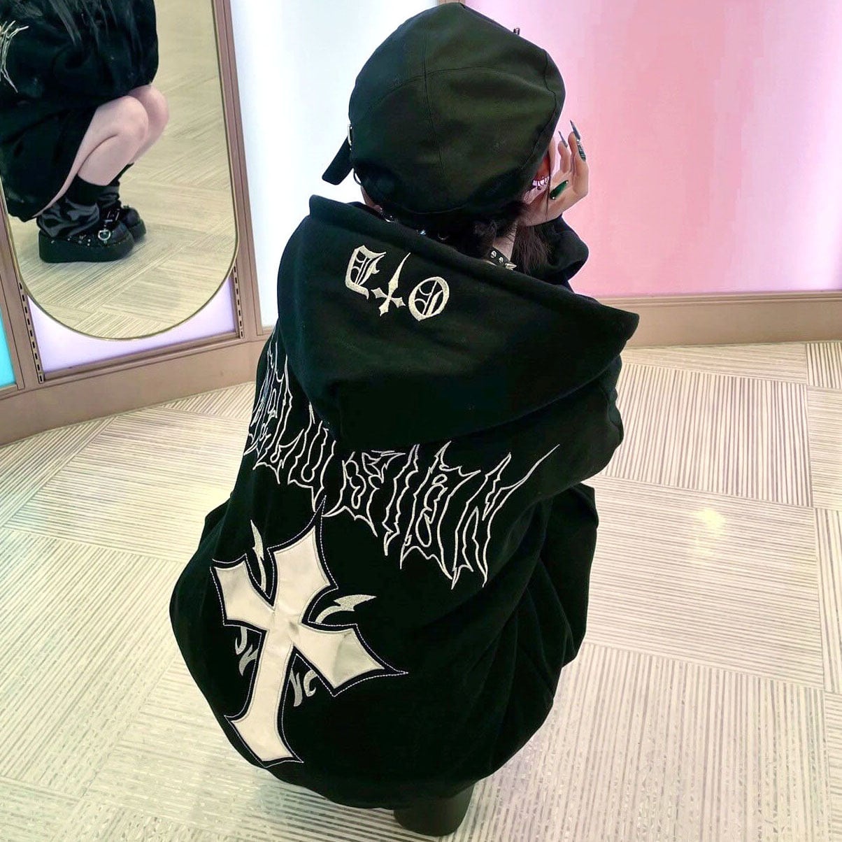 メタルクロスZIPパーカー | VOLCAN&APHRODITE