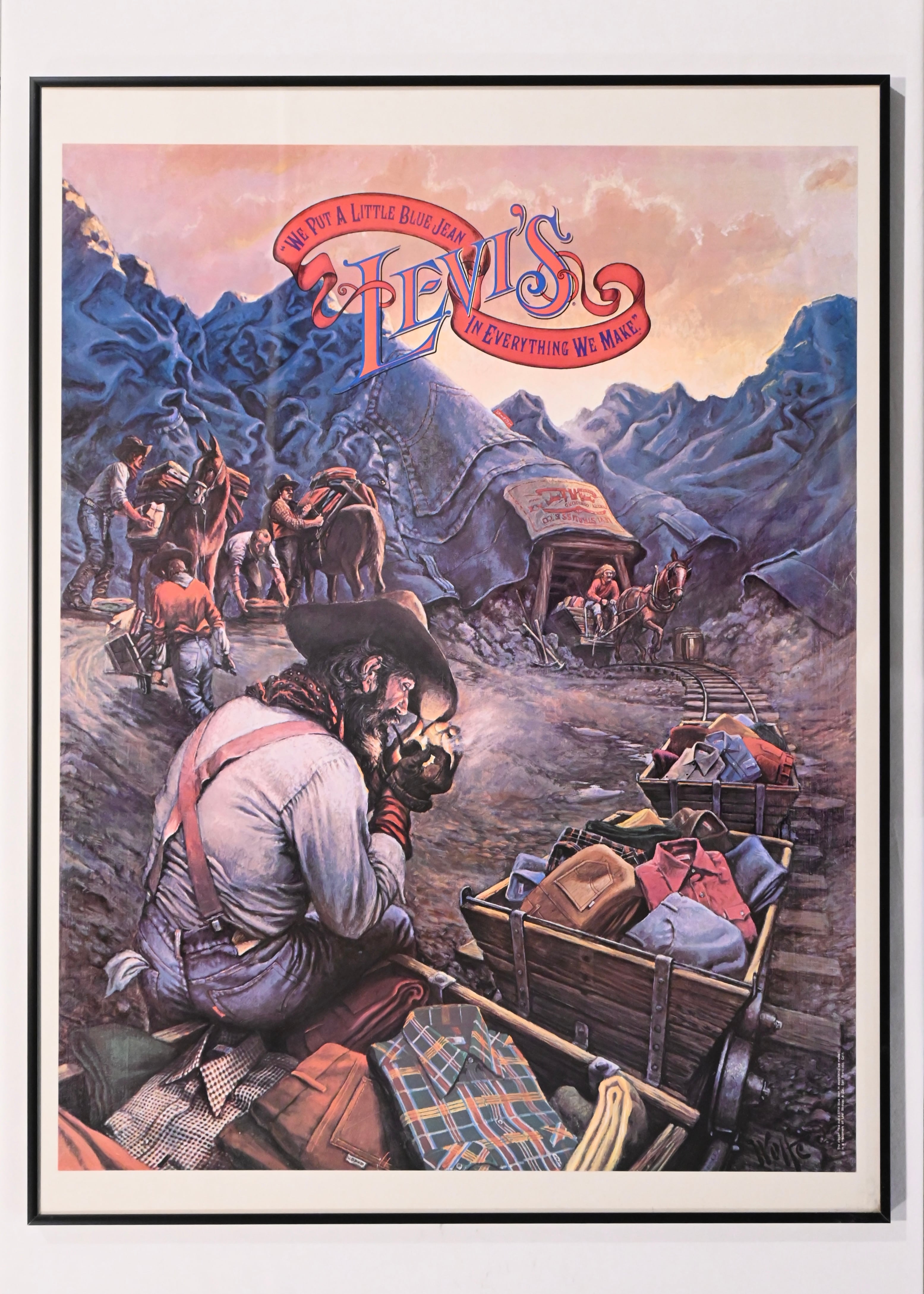 70's Levi's poster リーバイス ポスター | CROUT SAKAE