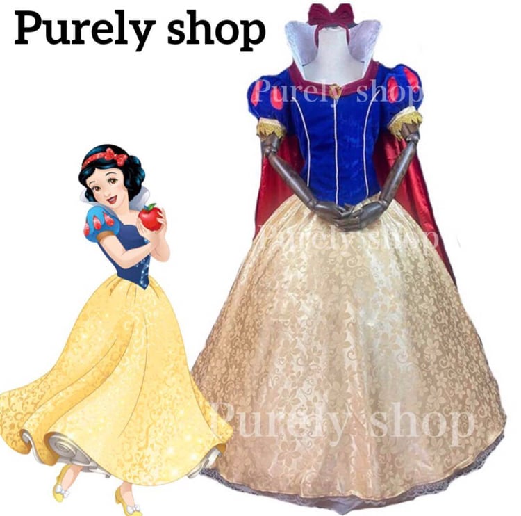 ディズニー 白雪姫 7人の小人 グリーティング ドレス Dハロ コスプレ