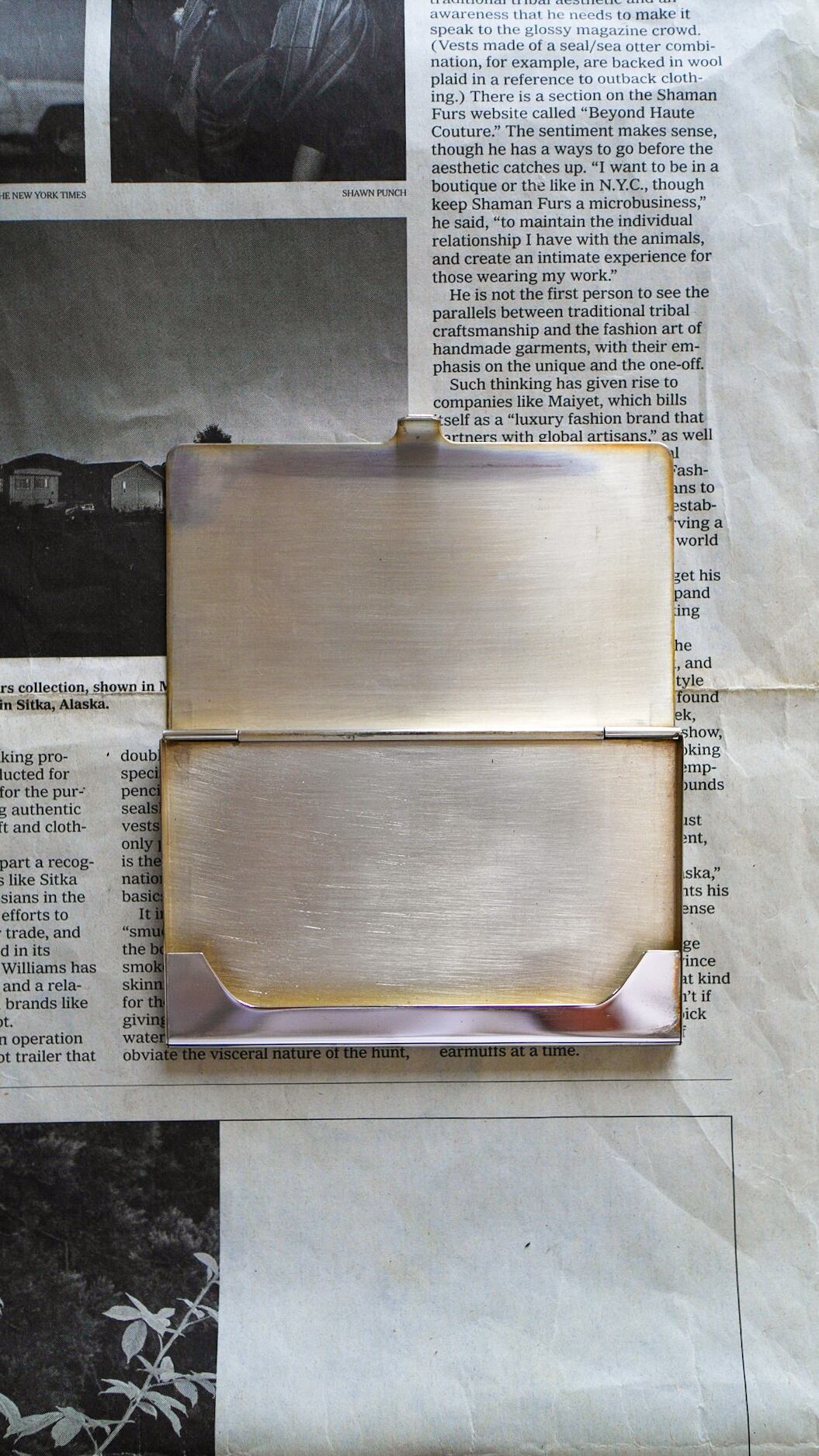 VINTAGE】TIFFANY&Co. ティファニー エンジンターン ビジネス カード