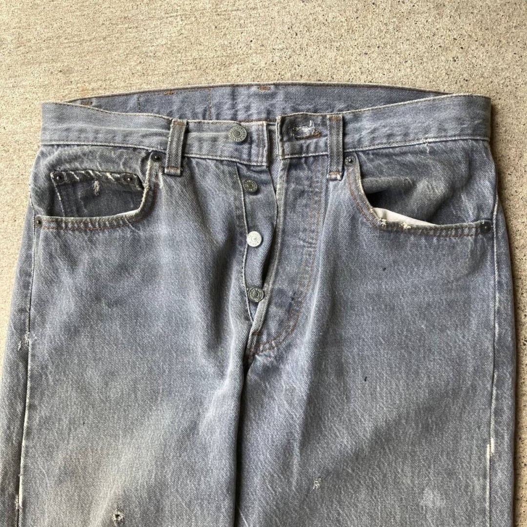 80s Levi's501 ブラック先染め 