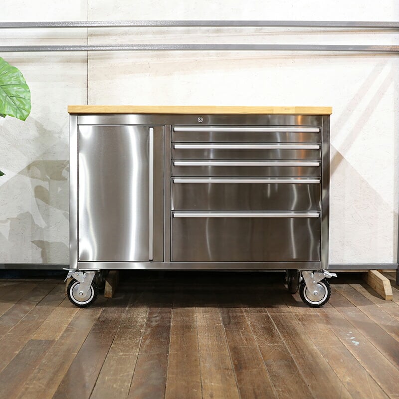 DDK ツールキャビネット 幅137cm ステンレス キッチンカウンター 作業