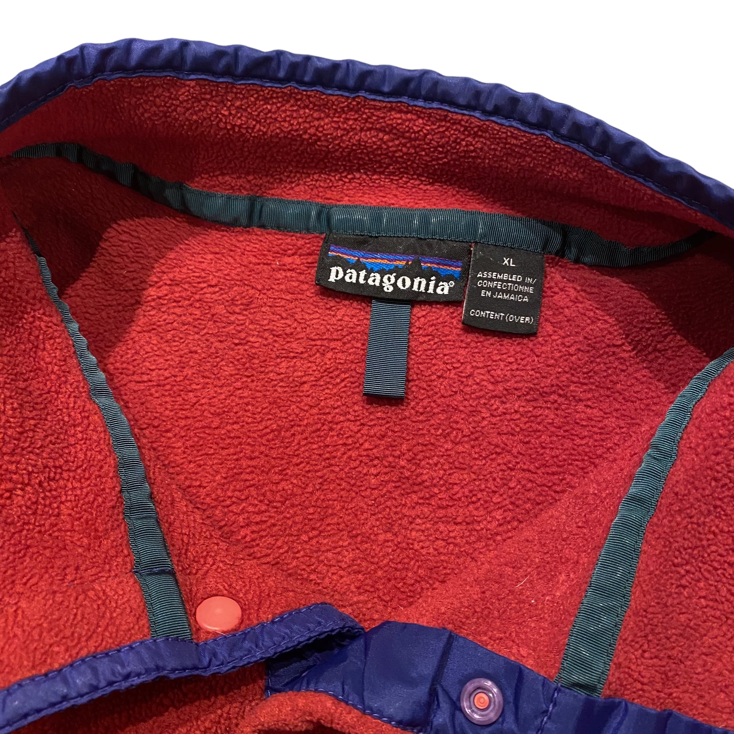 90's Patagonia 雪無しタグ Synchilla Fleece Snap-T XL / パタゴニア