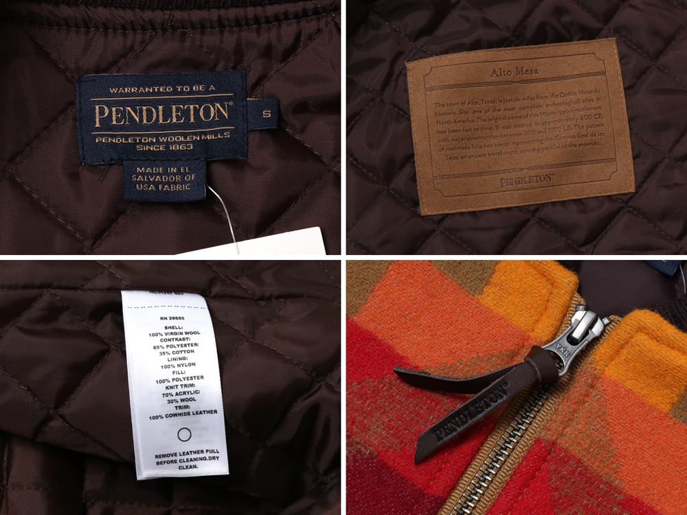 PENDLETON ペンドルトン COLTON QUILTED ZIP VEST ウールベスト