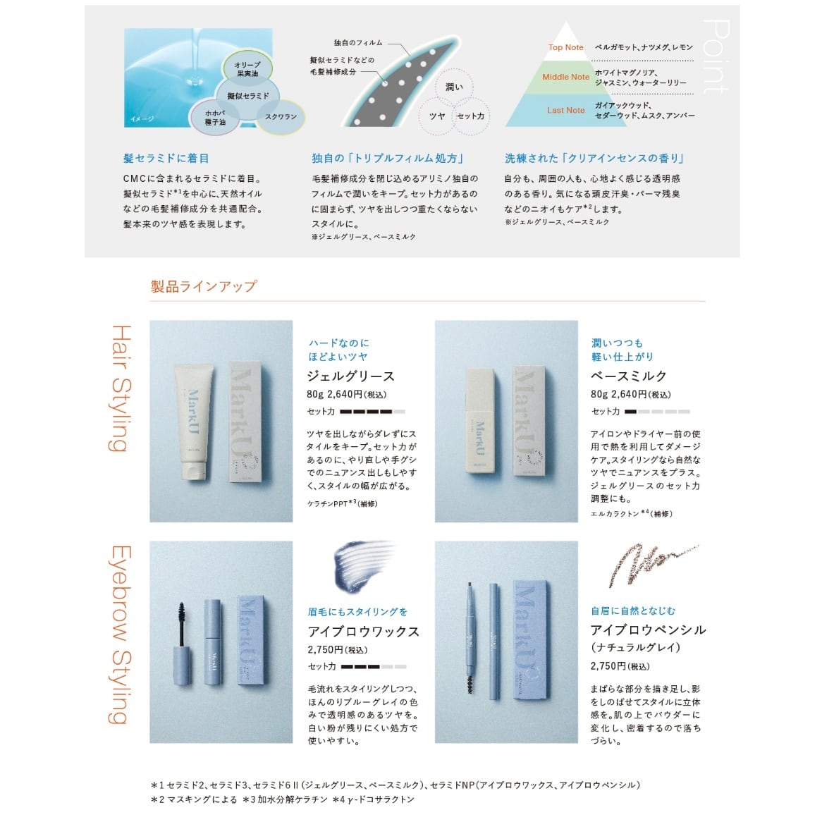 マークユー アイブロウワックス | 山野愛子美容室銀座店公式 YAMANO