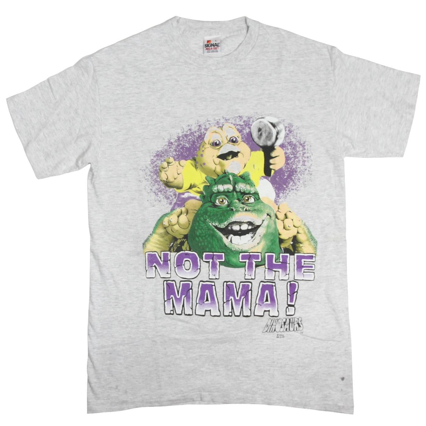 USED【L】Vintage 90s TV Drama Dinosaurs 恐竜家族 Tee / SIGNAL MEGA