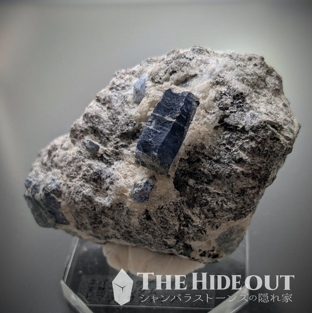 スコレサイト インド産 鉱石 鉱物 ミネラル 標本 原石 母岩付き ③