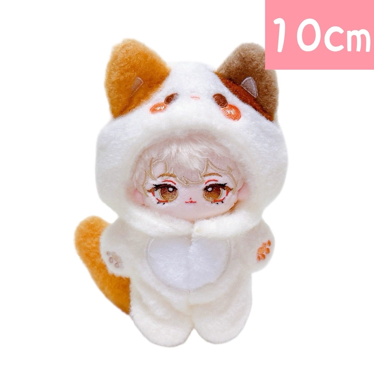 ぬい服 着ぐるみ にじぱぺっと 10cm 11cm おすわり 猫 赤 ぬい服