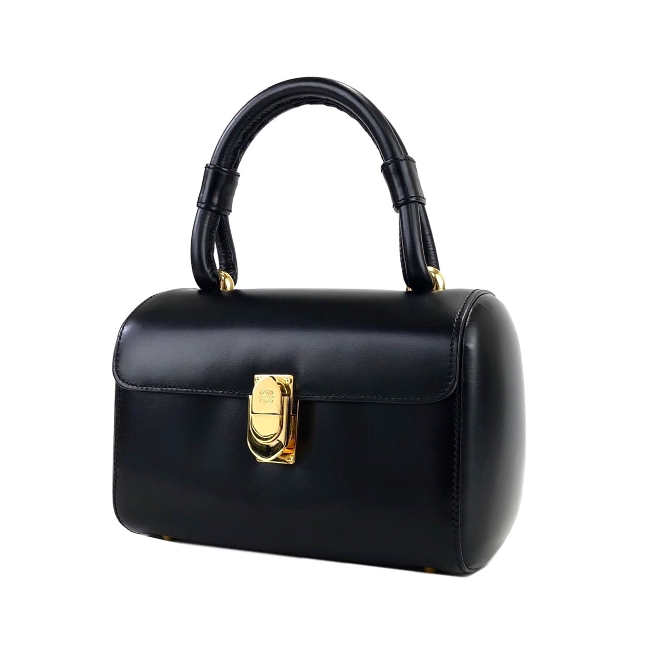 LOEWE ロエベ アナグラム レザー バニティ ミニバッグ トップハンドル