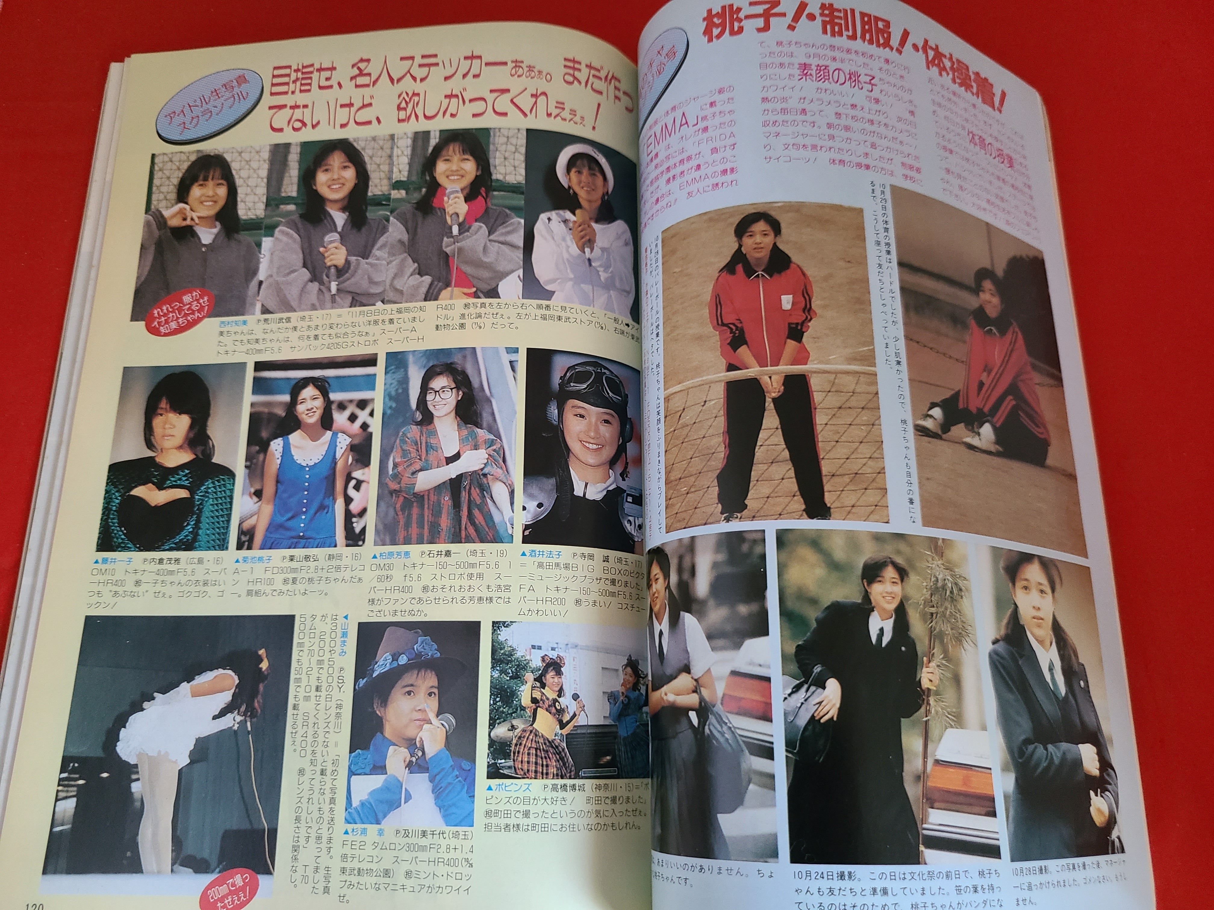 当時物 昭和レトロ 月刊カメラマン 1987年1月号 表紙グラビア 佐藤恵美