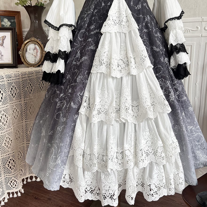 ゴスロリ通販 With U ファッション 長袖シャツ フレアスリーブ