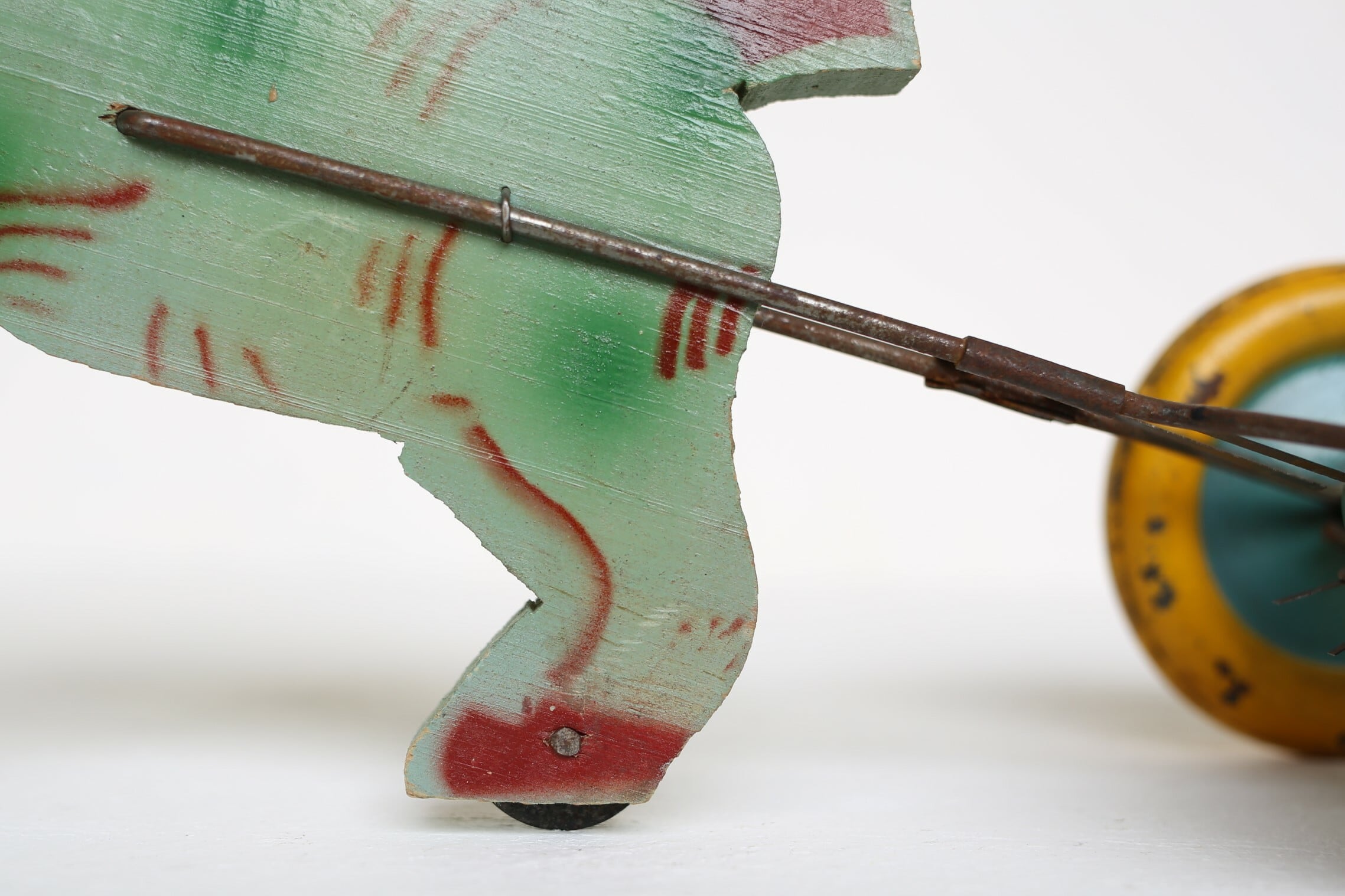 フランス アンティーク ヴィンテージ おもちゃ『ベルを鳴らす馬』 N