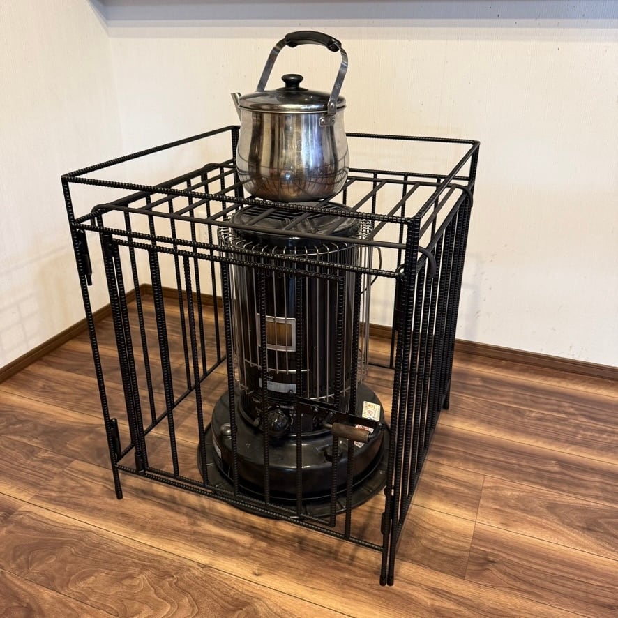 トヨトミ KS-67H対応 ストーブガード 工房金魚アイアンシリーズ 艶消し